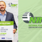 Mark Boyle, Vice President of the R. J. Corman Railroad Services Company, represented the company in the NRC Conference and received the award.