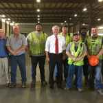 Congressman Jamie Comer visited R. J. Corman’s South Union Distribution Center