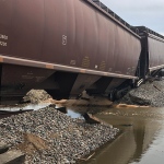 Derailment in Bisbee, ND