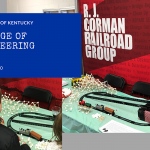 R. J. Corman booth at University of Kentucky E-Day.