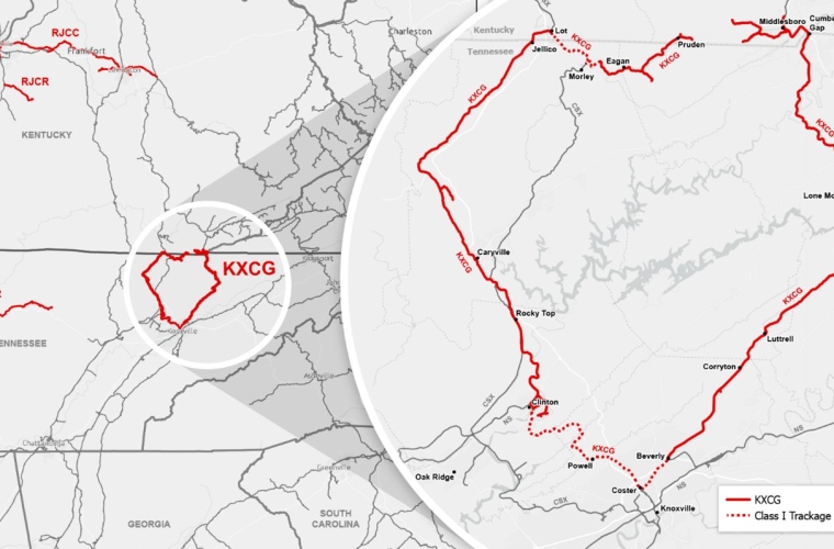 Rj Corman Railroad Map R J Corman Railroad Company Announces Acquisition And Establishment Of The Knoxville And Cumberland Gap Railroad R J Corman Railroad Group